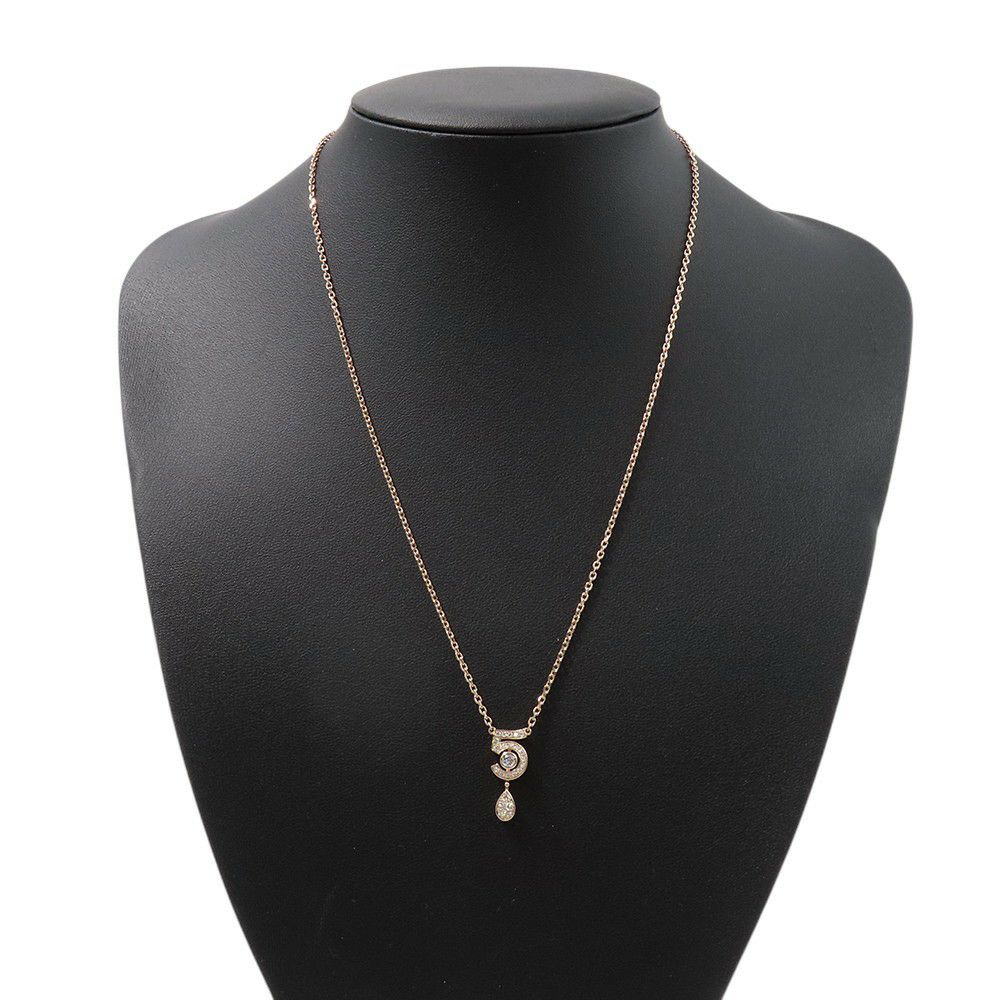 シャネル ネックレス エターナル シャネル N°5 ネックレス ダイヤモンド 25P 計約0.36ct K18PGピンクゴールド J12193 ペンダント