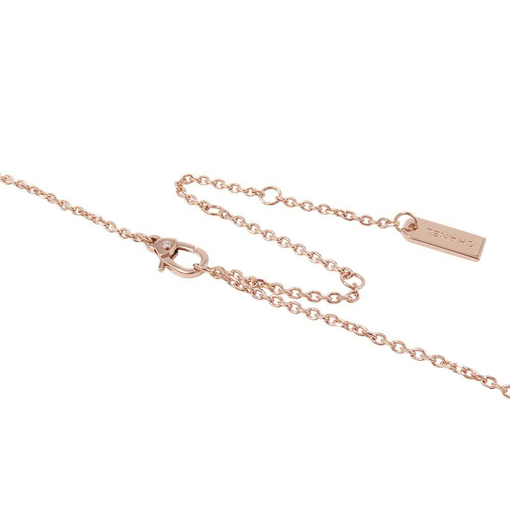 シャネル ネックレス エターナル シャネル N°5 ネックレス ダイヤモンド 25P 計約0.36ct K18PGピンクゴールド J12193 ペンダント