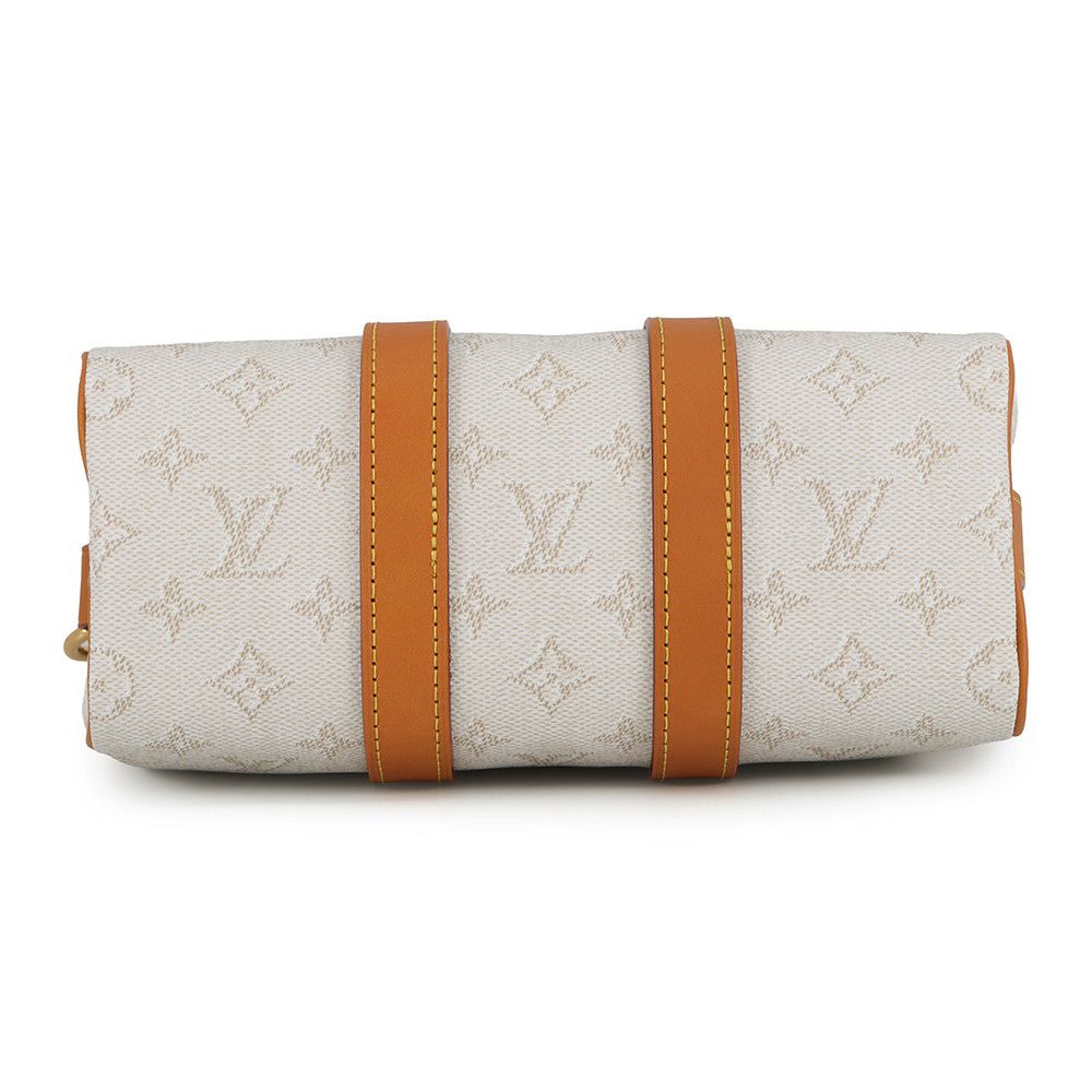 ルイヴィトン ハンドバッグ モノグラム・ヘリテージ キーポル・バンドリエール25 M15076 2wayショルダーバッグ 白