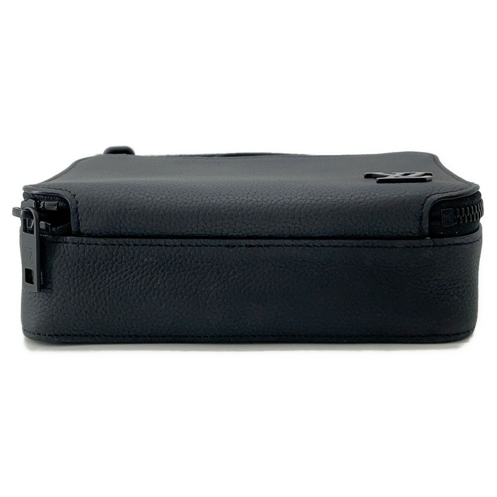 ルイヴィトン ショルダーバッグ グレインカーフレザー/LV アエログラム アルファ・ウェアラブル ウォレット M59161 財布 ブラック 黒