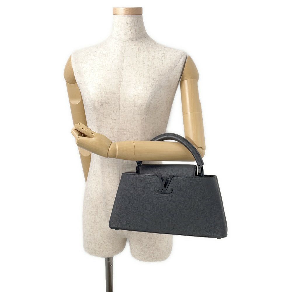 ルイヴィトン ハンドバッグ カプシーヌ EW MM トリヨンレザー M23947 ヴィトン バッグ 2way ショルダーバッグ 黒 ブラック