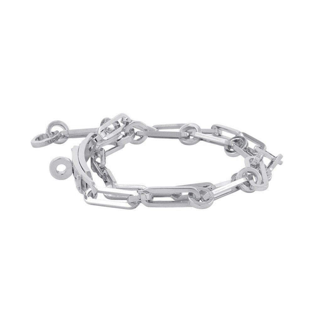 エルメス ブレスレット ケリー シェーヌ ドゥブルトゥール チェーン SV925シルバー サイズ16 HERMES ジュエリー