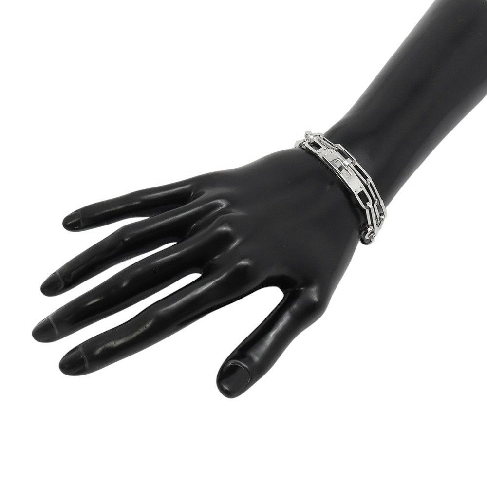 エルメス ブレスレット ケリー シェーヌ ドゥブルトゥール チェーン SV925シルバー サイズ16 HERMES ジュエリー