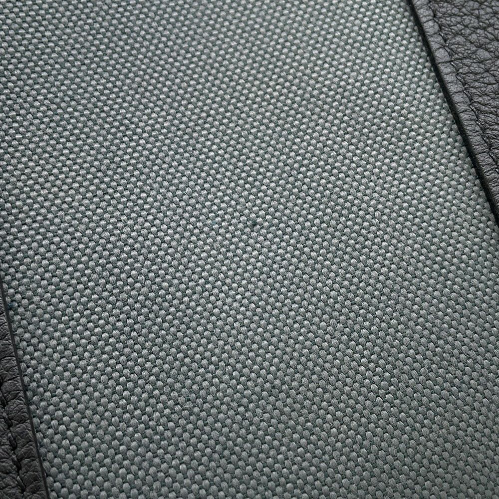 エルメス トートバッグ ガーデンパーティTPM ヴェールマングローブ/ブラック/シルバー金具 トワルミリタリー/ネゴンダ K刻印