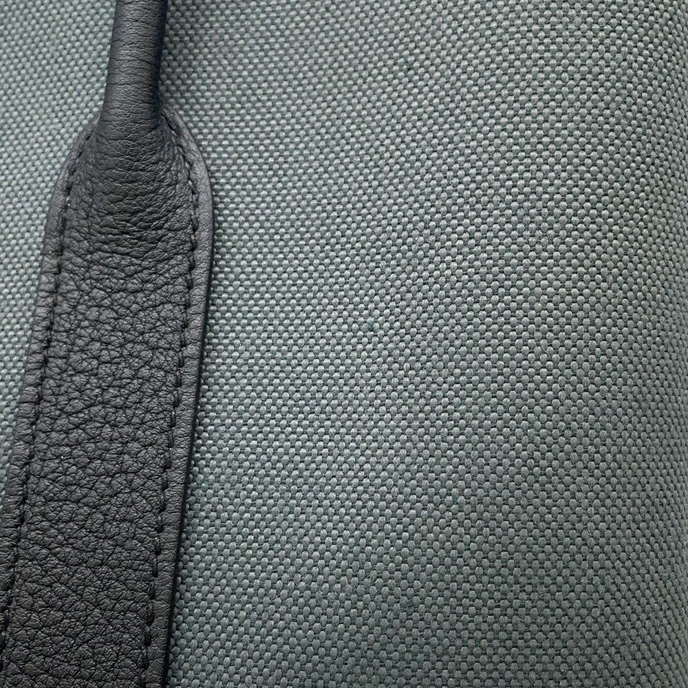 エルメス トートバッグ ガーデンパーティTPM ヴェールマングローブ/ブラック/シルバー金具 トワルミリタリー/ネゴンダ K刻印