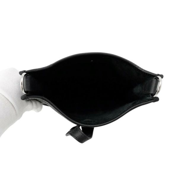 エルメス エブリンTPM 111cm アマゾン ブラック/シルバー金具 トリヨンクレマンス W刻印 黒