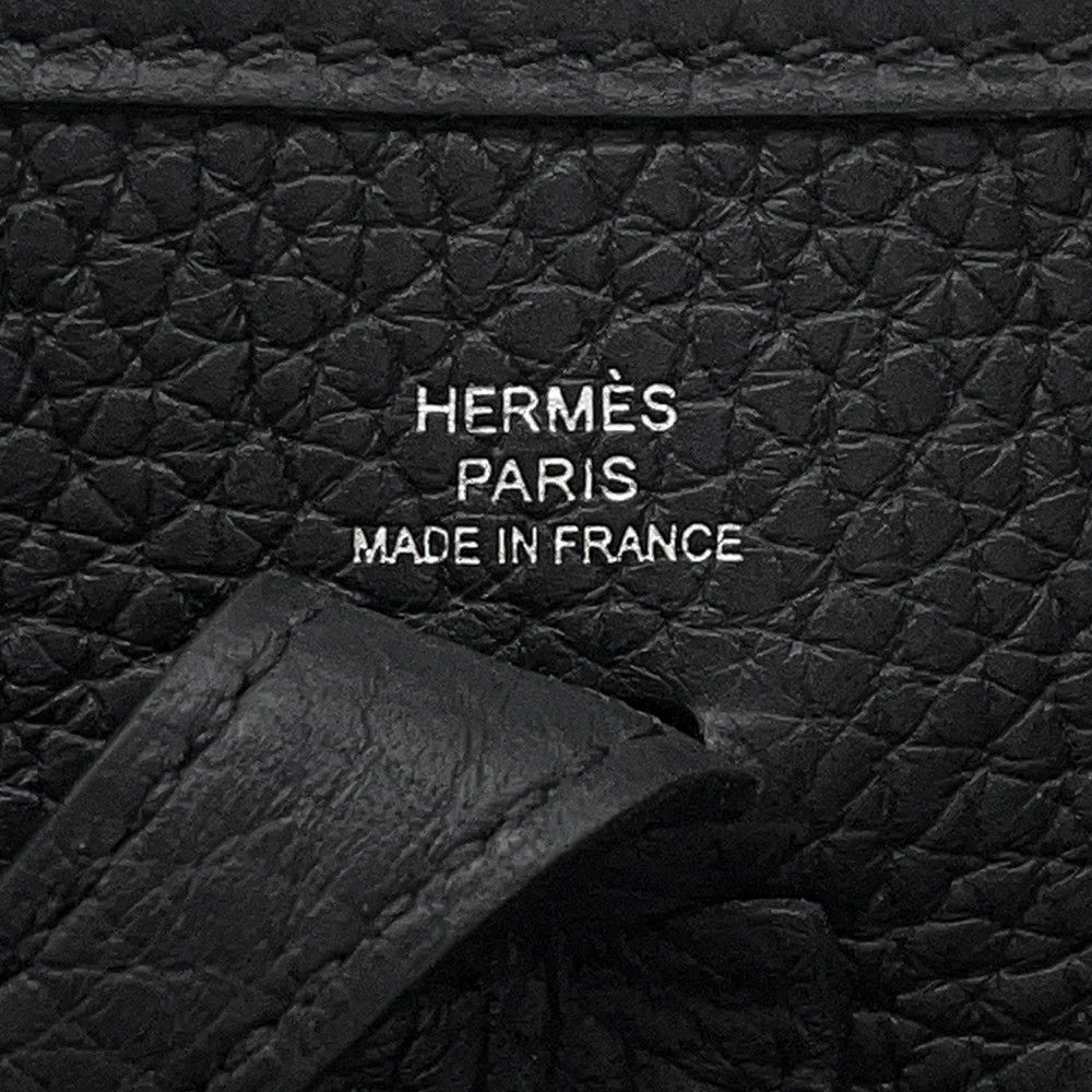 エルメス エブリンTPM 111cm アマゾン ブラック/シルバー金具 トリヨンクレマンス W刻印 黒