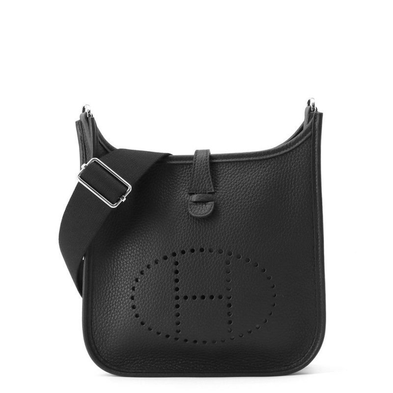 エルメス ショルダーバッグ エブリン3 23 ブラック/シルバー金具 トリヨンクレマンス K刻印 黒