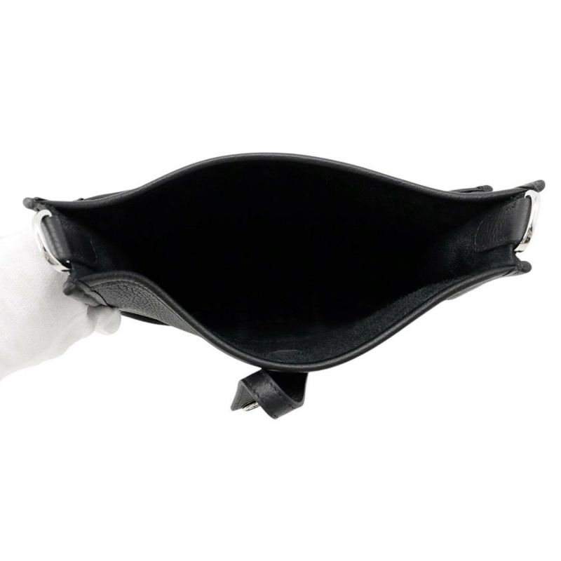 エルメス ショルダーバッグ エブリン3 23 ブラック/シルバー金具 トリヨンクレマンス K刻印 黒