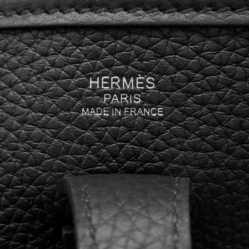 エルメス ショルダーバッグ エブリン3 23 ブラック/シルバー金具 トリヨンクレマンス K刻印 黒