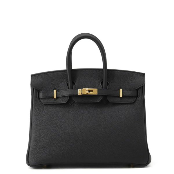 エルメス バーキン25 ヴェルソ ブラック/ブルーサフィール/ゴールド