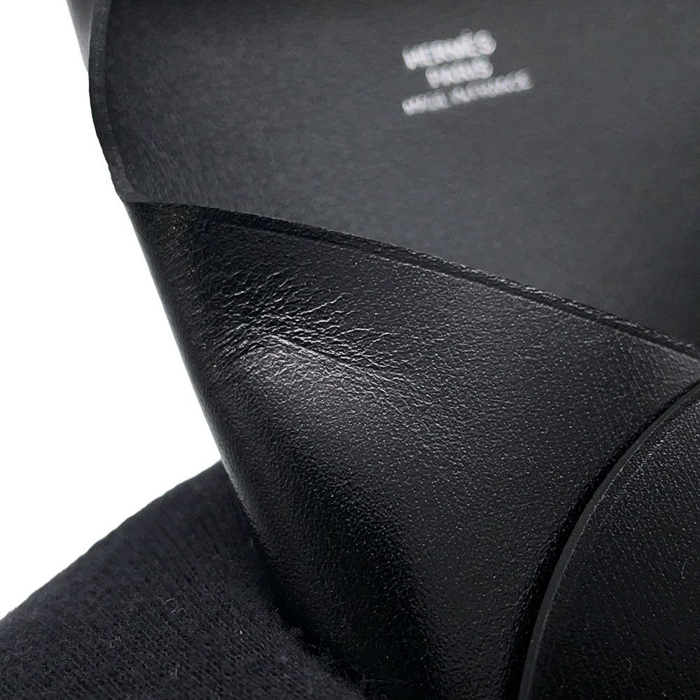 エルメス コインケース バスティア ブラック ボックスカーフ B刻印 財布 黒