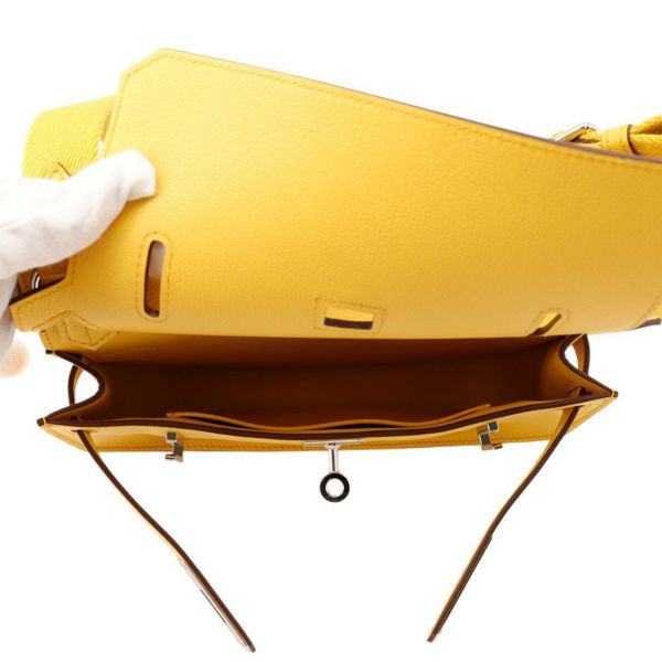 エルメス ジプシエール ミニ ジョーヌアンブル/シルバー金具 エバーカラー W刻印