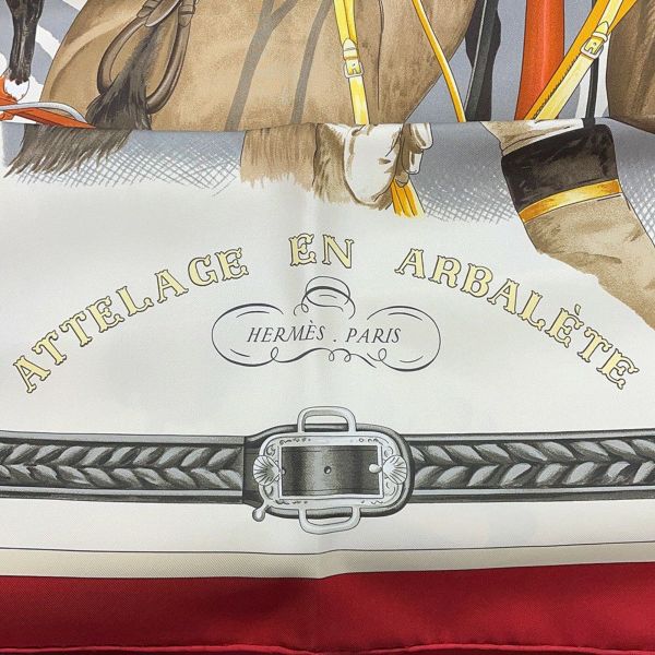 エルメス スカーフ カレ90 弓形連結 ATTELAGE EN ARBALETE HERMES