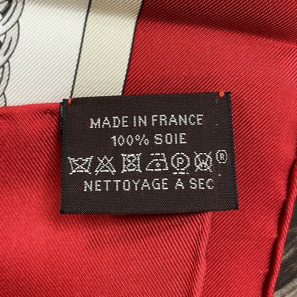 エルメス スカーフ カレ90 弓形連結 ATTELAGE EN ARBALETE HERMES シルク