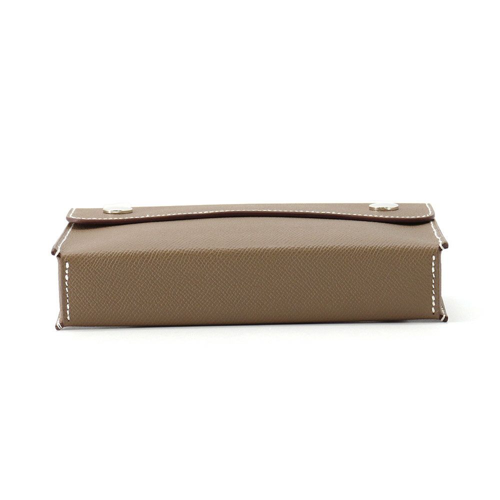 エルメス ショルダーウォレット ナップ トゥーゴー エトゥープ/シルバー金具 エプソン W刻印 財布