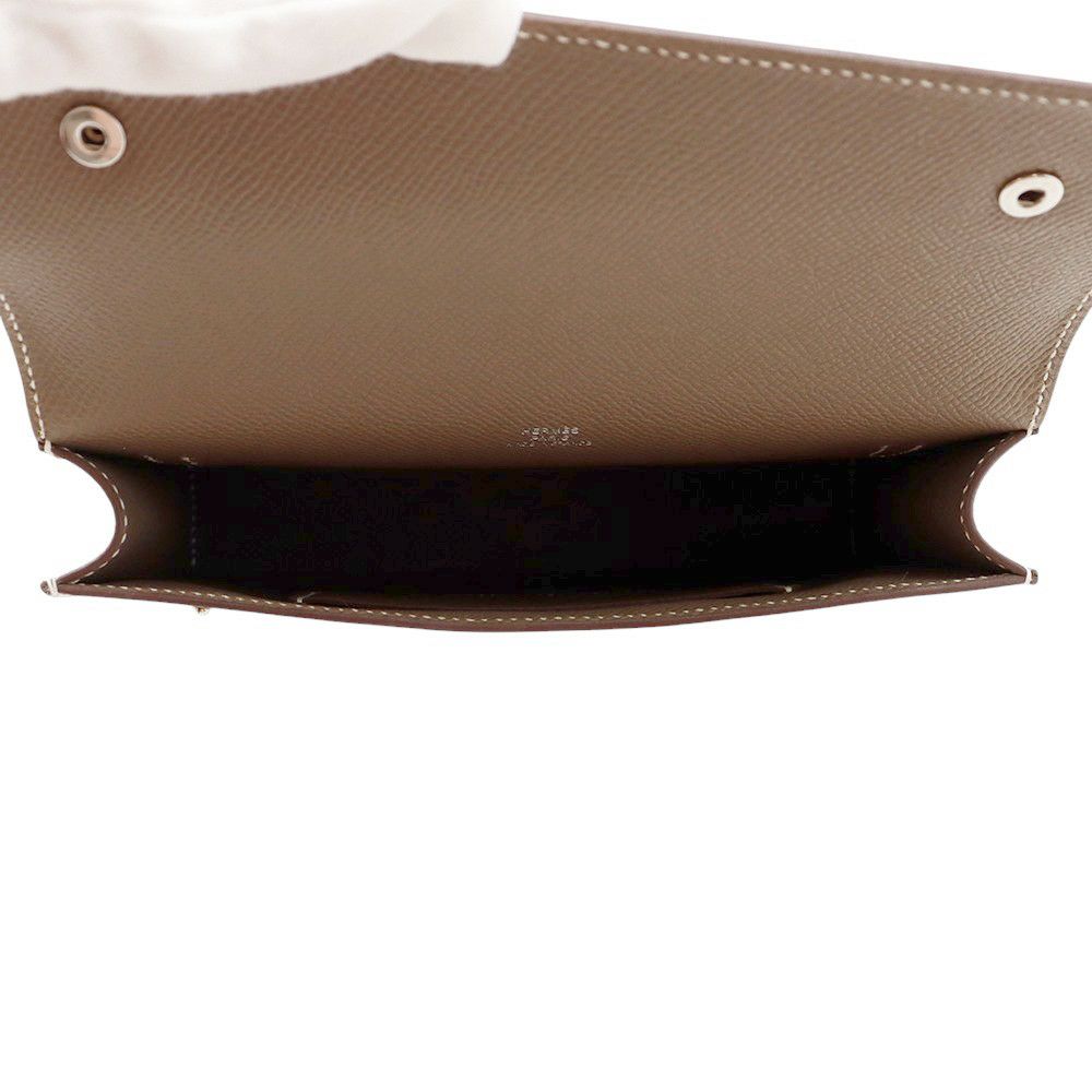 エルメス ショルダーウォレット ナップ トゥーゴー エトゥープ/シルバー金具 エプソン W刻印 財布