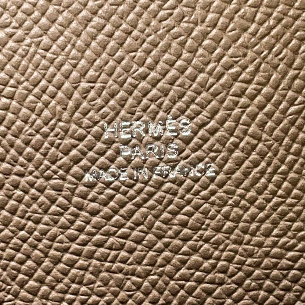 エルメス ショルダーウォレット ナップ トゥーゴー エトゥープ/シルバー金具 エプソン W刻印 財布