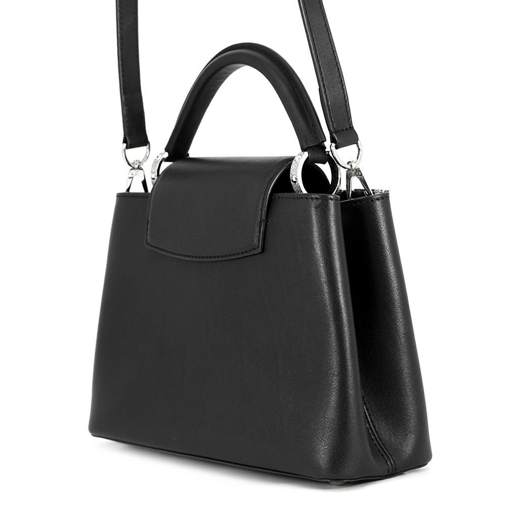 ルイヴィトン ハンドバッグ スムースカーフレザー/スワロフスキー カプシーヌ BB M51783 2wayショルダー 黒 ブラック