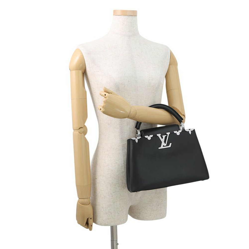 ルイヴィトン ハンドバッグ スムースカーフレザー/スワロフスキー カプシーヌ BB M51783 2wayショルダー 黒 ブラック