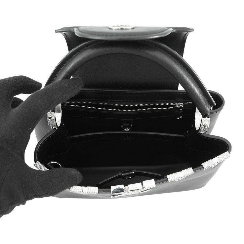 ルイヴィトン ハンドバッグ スムースカーフレザー/スワロフスキー カプシーヌ BB M51783 2wayショルダー 黒 ブラック