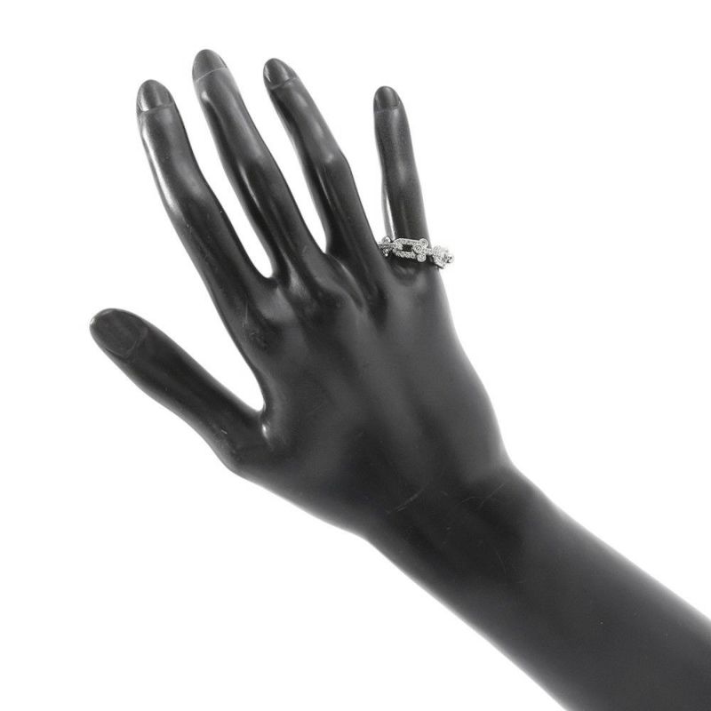 ティファニー リング ハードウェア スモール リンク リング ダイヤモンド 計1.28ct K18WG サイズ約9号 72671449 Tiffany&Co. 指輪