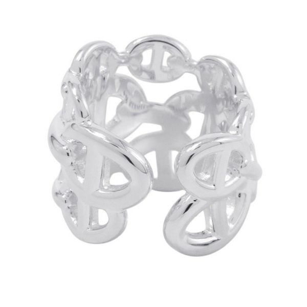 エルメス リング シェーヌダンクル アンシェネGM Enchainee SV925シルバー リングサイズ50 HERMES 指輪