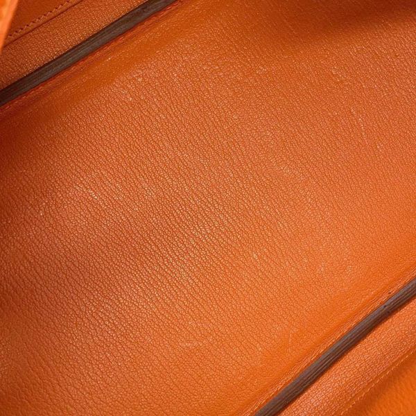 エルメス ショルダーバーキン オレンジ/シルバー金具 トゴ □O刻印 HERMES Birkin HERMES BAG