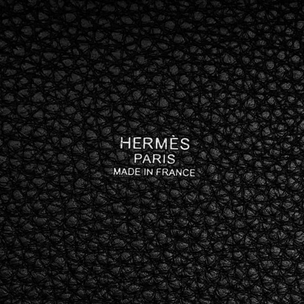 エルメス ハンドバッグ ピコタンロックMM ブラック/シルバー金具 トリヨンクレマンス W刻印