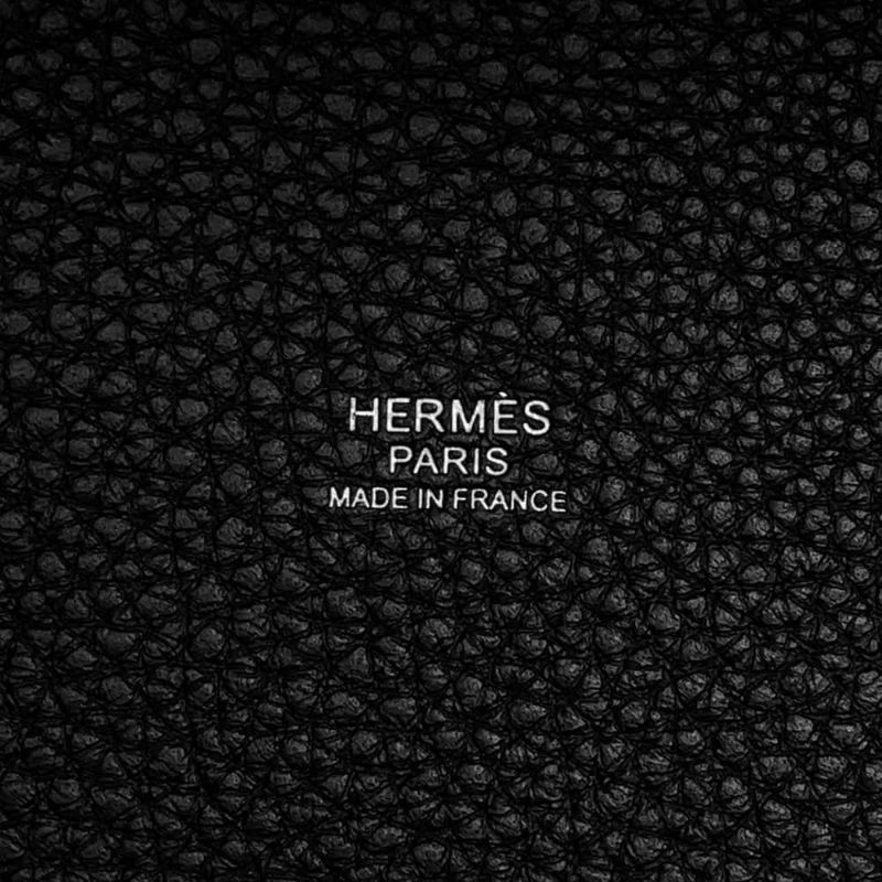 エルメス ハンドバッグ ピコタンロックMM ブラック/シルバー金具 トリヨンクレマンス W刻印