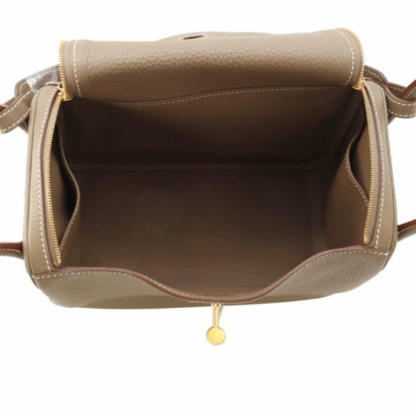 エルメス ハンドバッグ リンディ 26 エトゥープ/ゴールド金具 トリヨンクレマンス W刻印