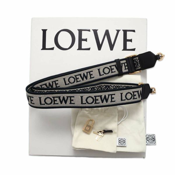 ロエベ ハンドバッグ アマソナ16 スクエア カーフレザー A039N21X01 LOEWE 2wayショルダー 黒