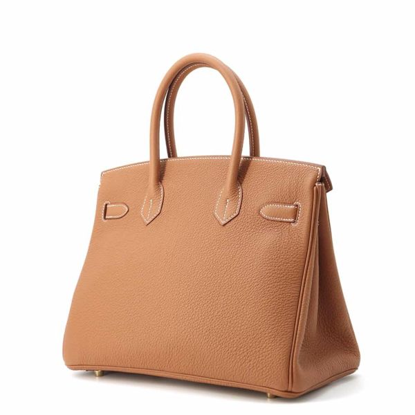 エルメス バーキン30 ゴールド/ゴールド金具 トゴ W刻印 HERMES Birkin ハンドバッグ