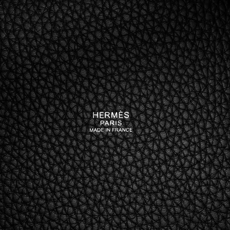 エルメス ハンドバッグ ピコタンロックPM ブラック/シルバー金具 トリヨンクレマンス W刻印 黒