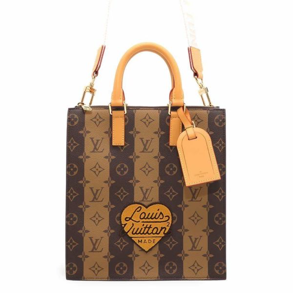 ルイヴィトン ハンドバッグ モノグラム・ストライプ サックプラ・メッセンジャー M45969 LOUIS VUITTON 2wayショルダーバッグ  NIGOコラボ