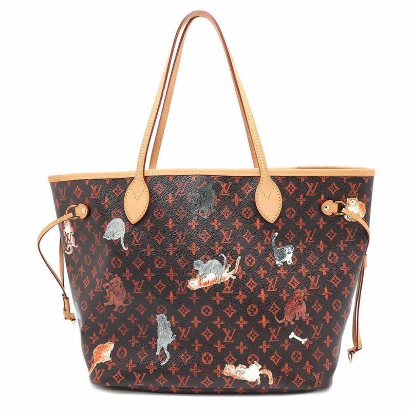 ルイヴィトン トートバッグ モノグラム・キャットグラム ネヴァーフルMM M44441 猫 ねこ 2019クルーズ