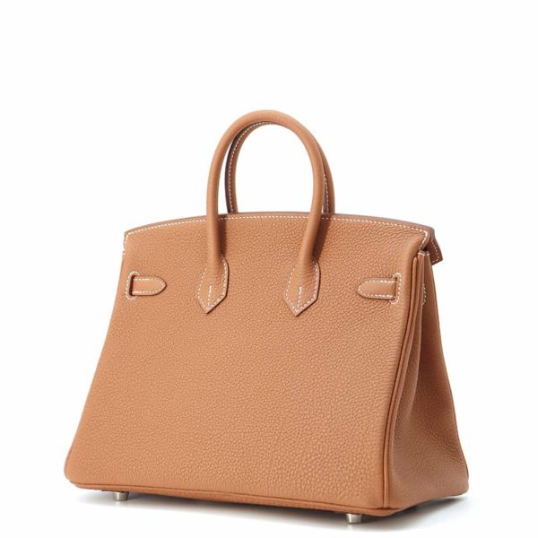 エルメス バーキン25 ゴールド/シルバー金具 トゴ W刻印 HERMES Birkin ハンドバッグ