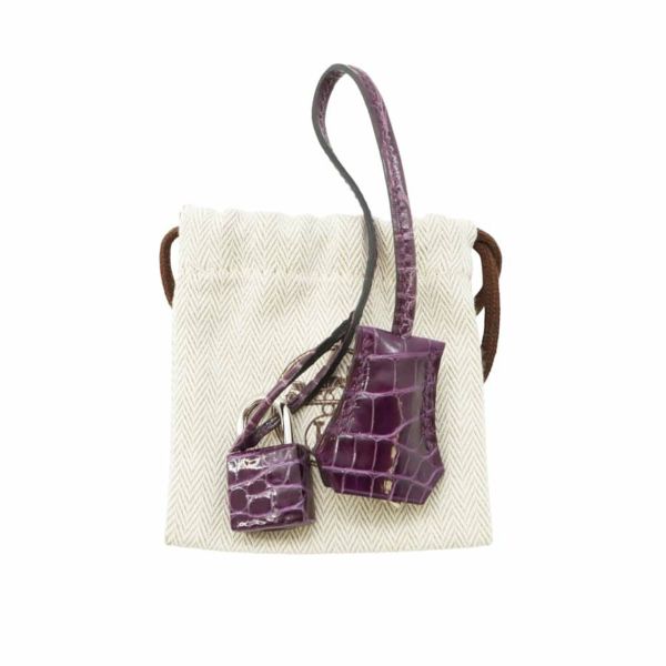 エルメス バーキン30 タッチ ヴィオレ/カシス/シルバー金具 オーストリッチ/アリゲーターシャイン Z刻印 HERMES