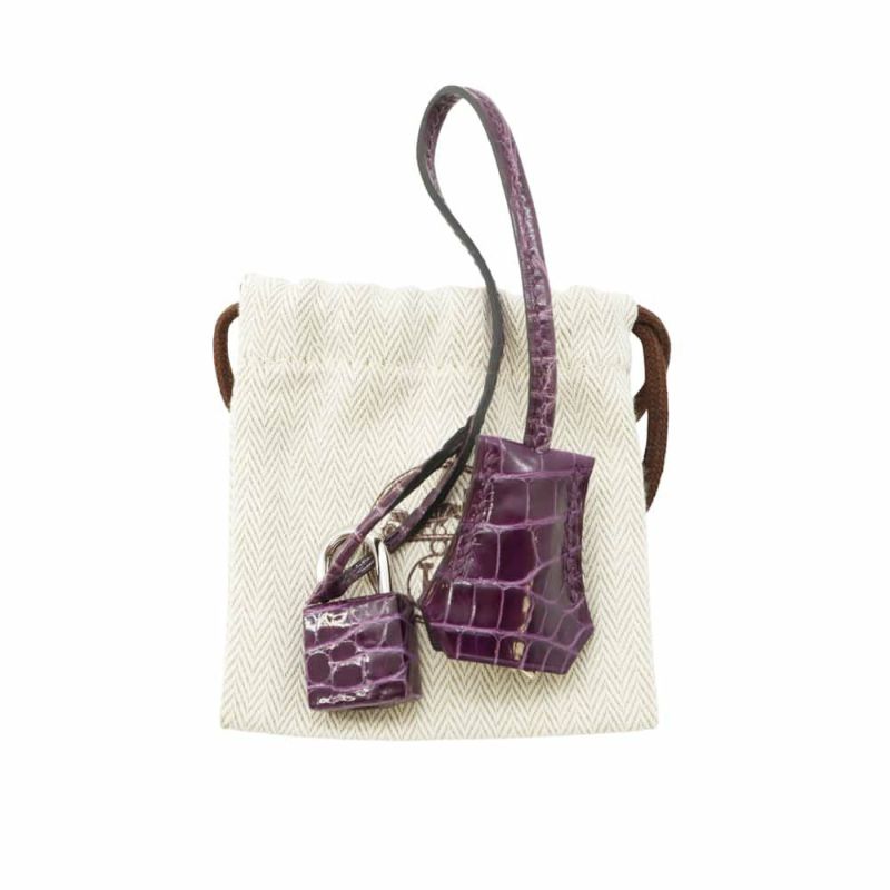 エルメス バーキン30 タッチ ヴィオレ/カシス/シルバー金具 オーストリッチ/アリゲーターシャイン Z刻印 HERMES