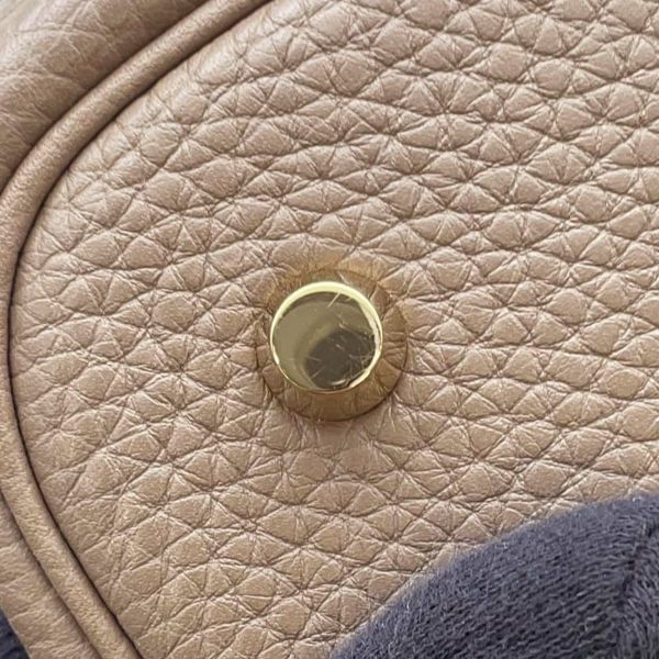 エルメス ハンドバッグ ピコタンロックMM エトゥープ/ゴールド金具 トリヨンクレマンス C刻印