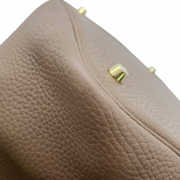 エルメス ハンドバッグ ピコタンロックMM エトゥープ/ゴールド金具 トリヨンクレマンス C刻印