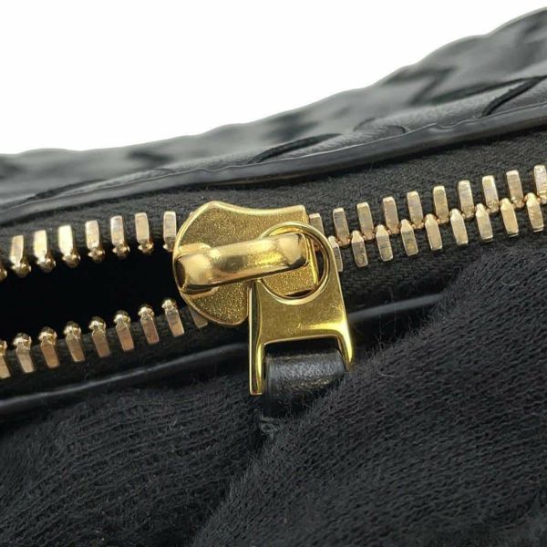 ★BOTTEGA VENETA★コンサートポーチ ラムスキン バローロ Bottega Veneta Intrecciato Concert Pouch in Barolo & Gold | FWRD