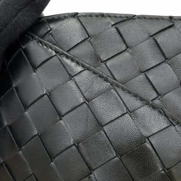 ボッテガヴェネタ ショルダーバッグ イントレチャート ソルティス ミニ ラムスキン 796378 BOTTEGA VENETA 黒