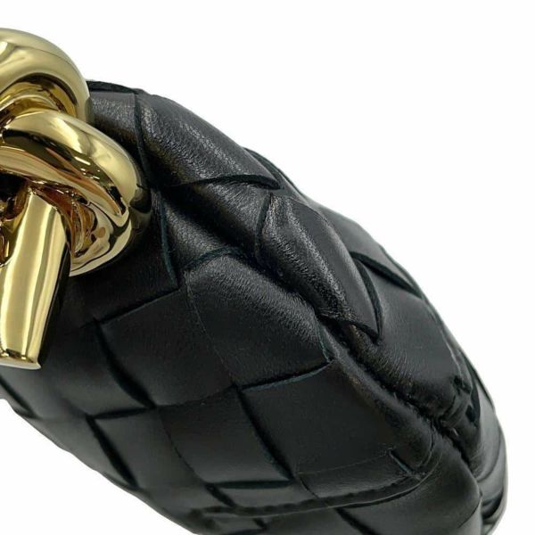 ボッテガヴェネタ ショルダーバッグ イントレチャート ソルティス ミニ ラムスキン 796378 BOTTEGA VENETA 黒