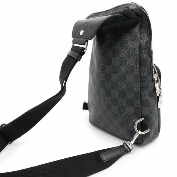 ルイヴィトン ショルダーバッグ ダミエ・グラフィット アヴェニュー スリングバッグ N41719 ボディバッグ ブラック 黒