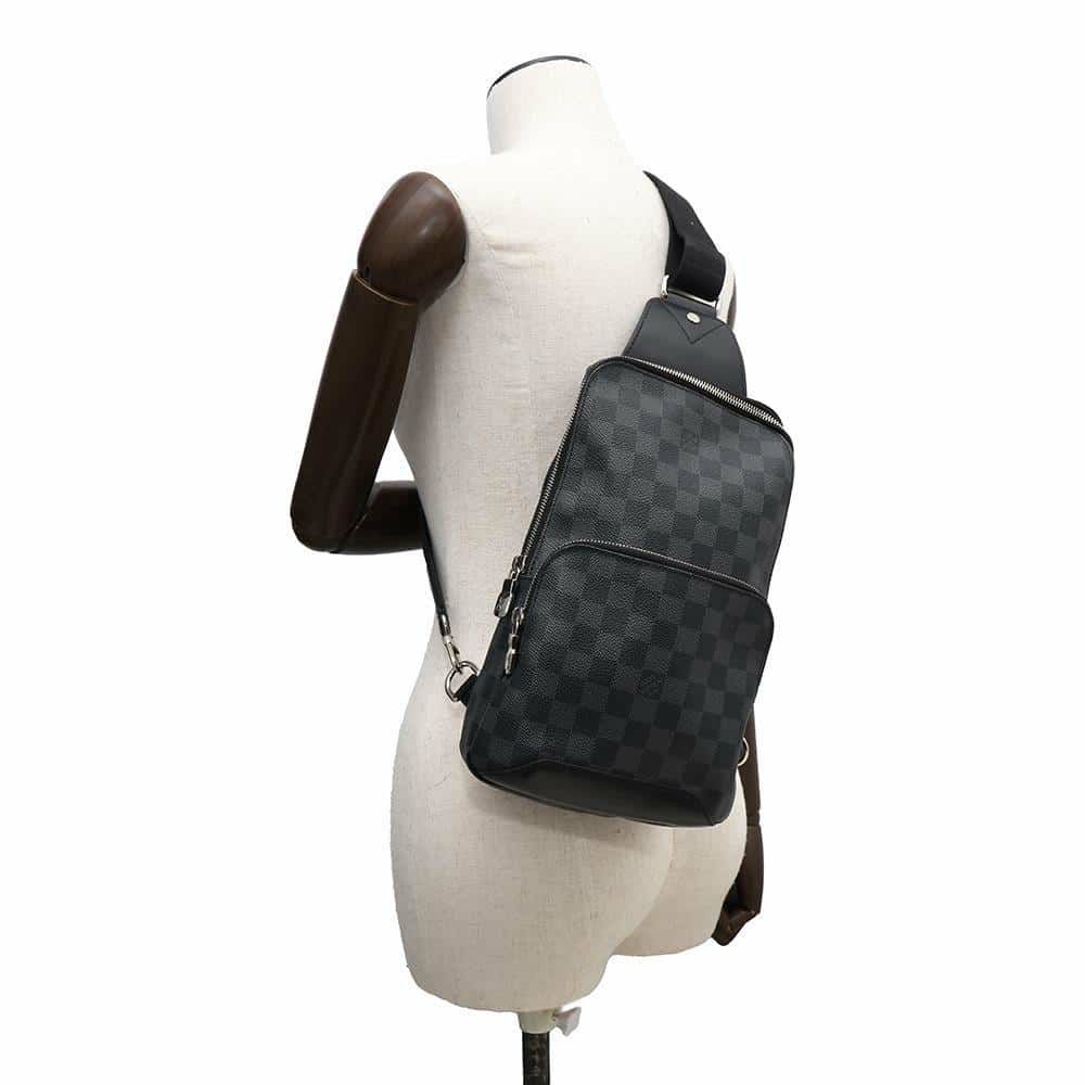 ルイヴィトン ショルダーバッグ ダミエ・グラフィット アヴェニュー スリングバッグ N41719 ボディバッグ ブラック 黒
