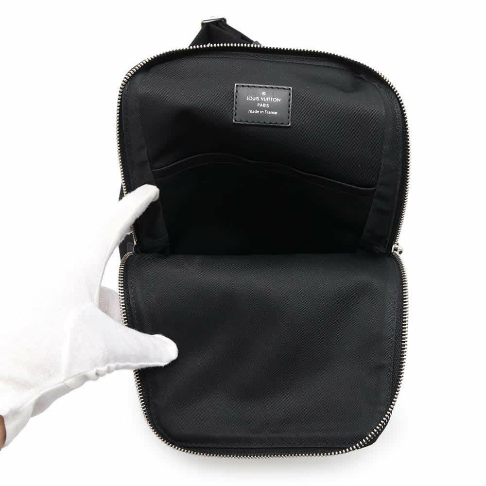 ルイヴィトン ショルダーバッグ ダミエ・グラフィット アヴェニュー スリングバッグ N41719 ボディバッグ ブラック 黒