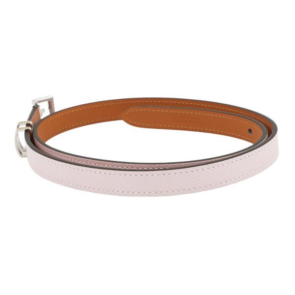 エルメス ベルト ポップアッシュ15 モーブペール/チャイ/シルバー金具 エプソン B刻印 サイズ70 ソルド品