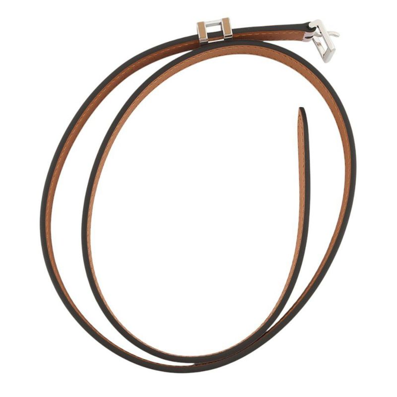 エルメス ベルト ポップアッシュ15 モーブペール/チャイ/シルバー金具 エプソン B刻印 サイズ70 ソルド品