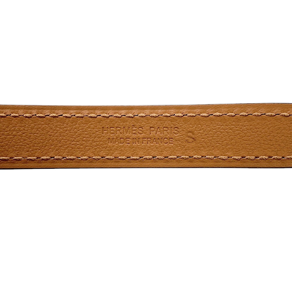 エルメス ベルト ポップアッシュ15 モーブペール/チャイ/シルバー金具 エプソン B刻印 サイズ70 ソルド品